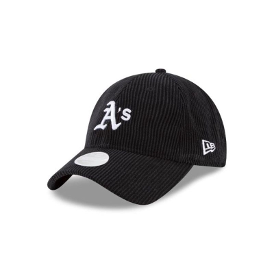 Oakland Athletics Gorra | New Era MLB Corduroy 9twenty Adjustable Cap Mexico - Negros